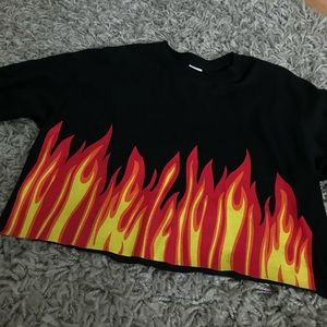 Flame Crop Top